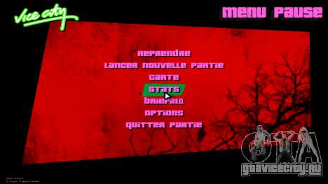 Zombie Apocalipsis Menu для GTA Vice City