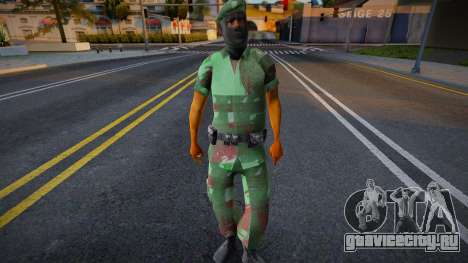 Индонезийский солдат v3 для GTA San Andreas