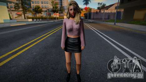 Девушка в обычной одежде v4 для GTA San Andreas