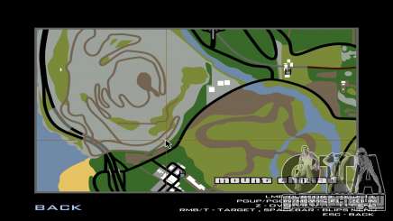 Прорисованная дорожка для BMX на горе Чиллиад для GTA San Andreas