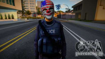 Скин спецназовца с маской из PayDay для GTA San Andreas