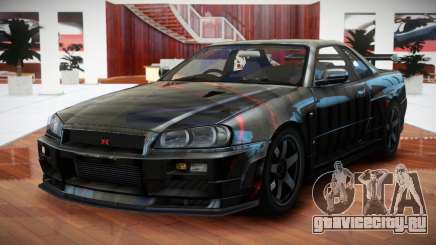 Nissan Skyline R34 GT-R V-Spec S8 для GTA 4