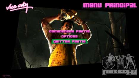 Leatherface Menu для GTA Vice City