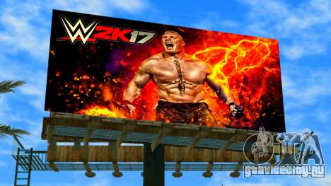 Brock Lesnar WWE2K17 Billboard для GTA Vice City