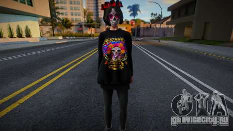 Sugar Skull Girl Mexican Dia De Los Muertos для GTA San Andreas