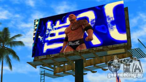 The Rock WWE2k22 Billboard для GTA Vice City