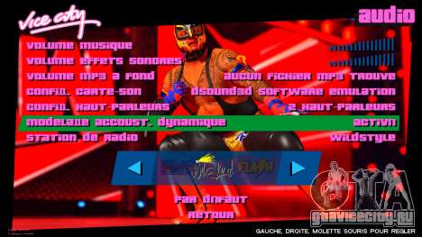 Rey Mysterio WWE2K22 Menu для GTA Vice City