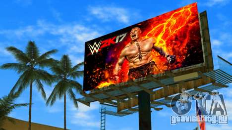Brock Lesnar WWE2K17 Billboard для GTA Vice City
