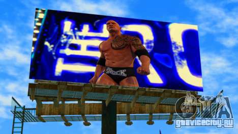 The Rock WWE2k22 Billboard для GTA Vice City