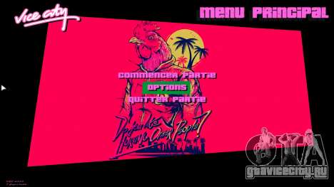 Hotline Miami Menu HD v2 для GTA Vice City