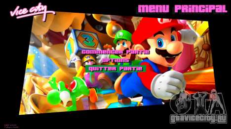 Super Mario HD Menu для GTA Vice City