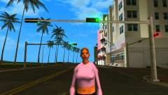 White Girl With Pink Shirt для GTA Vice City