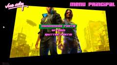 Cyberpunk 2077 art menu для GTA Vice City