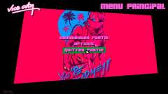 Hotline Miami Menu HD v8 для GTA Vice City