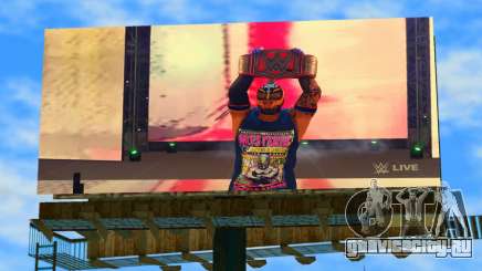 Rey Mysterio Champion WWE2K22 Billboard для GTA Vice City