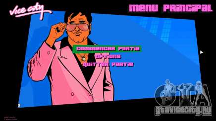 Sonny Artwork Menu HD для GTA Vice City