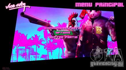 Hotline Miami Menu HD v15 для GTA Vice City