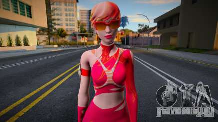 Fortnite - Sabina Burning Ember Ponytail v2 для GTA San Andreas