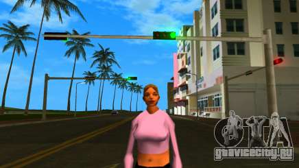 White Girl With Pink Shirt для GTA Vice City