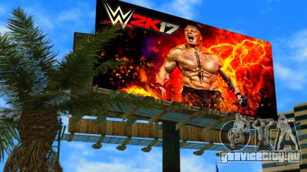 Brock Lesnar WWE2K17 Billboard для GTA Vice City