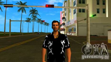 Dragon Shirt Black для GTA Vice City