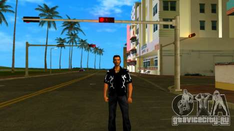 Dragon Shirt Black для GTA Vice City