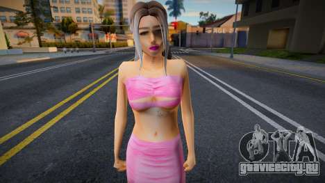 Блондинка в розовом наряде для GTA San Andreas