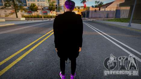 Skin Purple And Black для GTA San Andreas