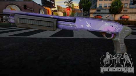Purple Birds Chromegun для GTA San Andreas