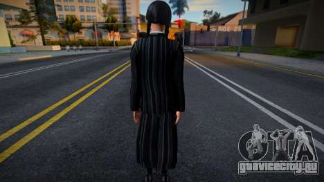 Wednesday Addams - Nevermore Uniform для GTA San Andreas