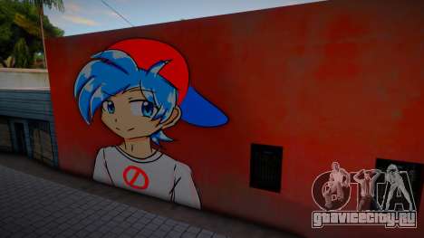 Mural Anime Boyfriend для GTA San Andreas