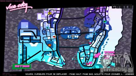 HQ menu map для GTA Vice City