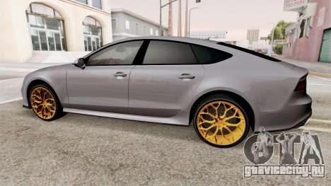 Audi RS 7 Sportback Yellow Rims для GTA San Andreas