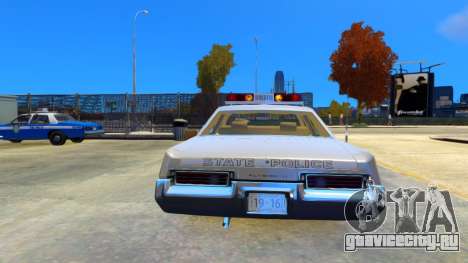 Plymouth Fury 1974 Illinois State Police для GTA 4