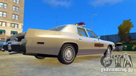 Plymouth Fury 1974 Illinois State Police для GTA 4