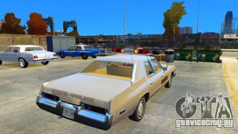 Plymouth Fury 1974 Illinois State Police для GTA 4