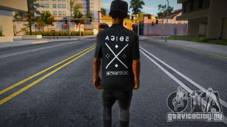 Fam2 Black Tshirt для GTA San Andreas