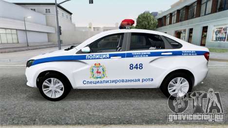 Lada Vesta Police (GFL) 2015 для GTA San Andreas