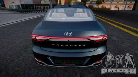 Hyundai Grandeur 2021 CCD для GTA San Andreas