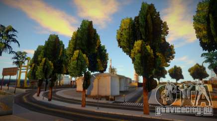 More Trees on Los Santos Beach Road для GTA San Andreas