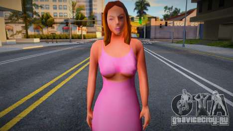 Девушка в розовом платье для GTA San Andreas