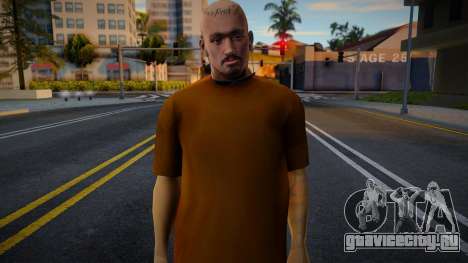 Brown Tshirt Gangsta для GTA San Andreas