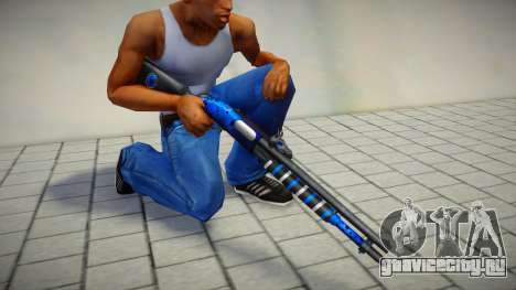 Blue Chromegun Toxic Dragon by sHePard для GTA San Andreas