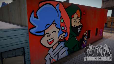 Mural Benjamin Fairest And Pico для GTA San Andreas