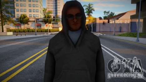 White Hoody Man для GTA San Andreas