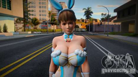 DOAXVV Sexy Hitomi Bunny Clock Blue для GTA San Andreas