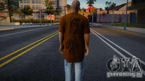 Brown Tshirt Gangsta для GTA San Andreas