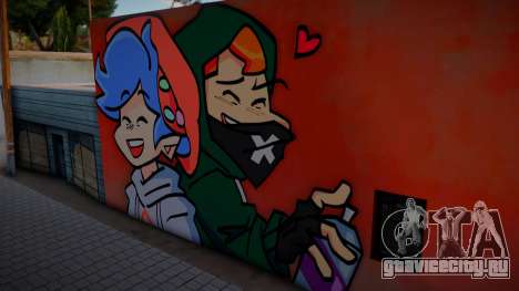 Mural Benjamin Fairest And Pico для GTA San Andreas