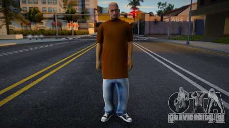 Brown Tshirt Gangsta для GTA San Andreas
