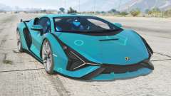 Lamborghini Sian Bondi Blue для GTA 5
